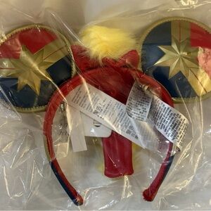 Captain Marvel Disney Ears NWT